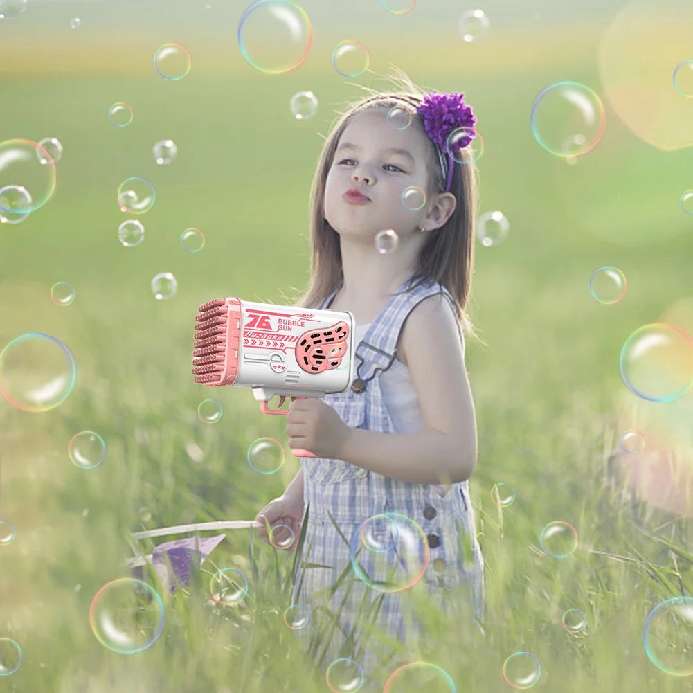 Pink Electric Bubble Machine X850