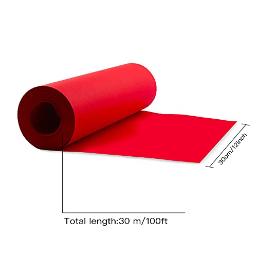 Kraft Wrapping Paper Roll 100 Feet Recycled Red T713987