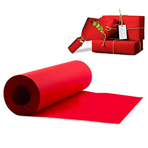 Kraft Wrapping Paper Roll 100 Feet Recycled Red T713987