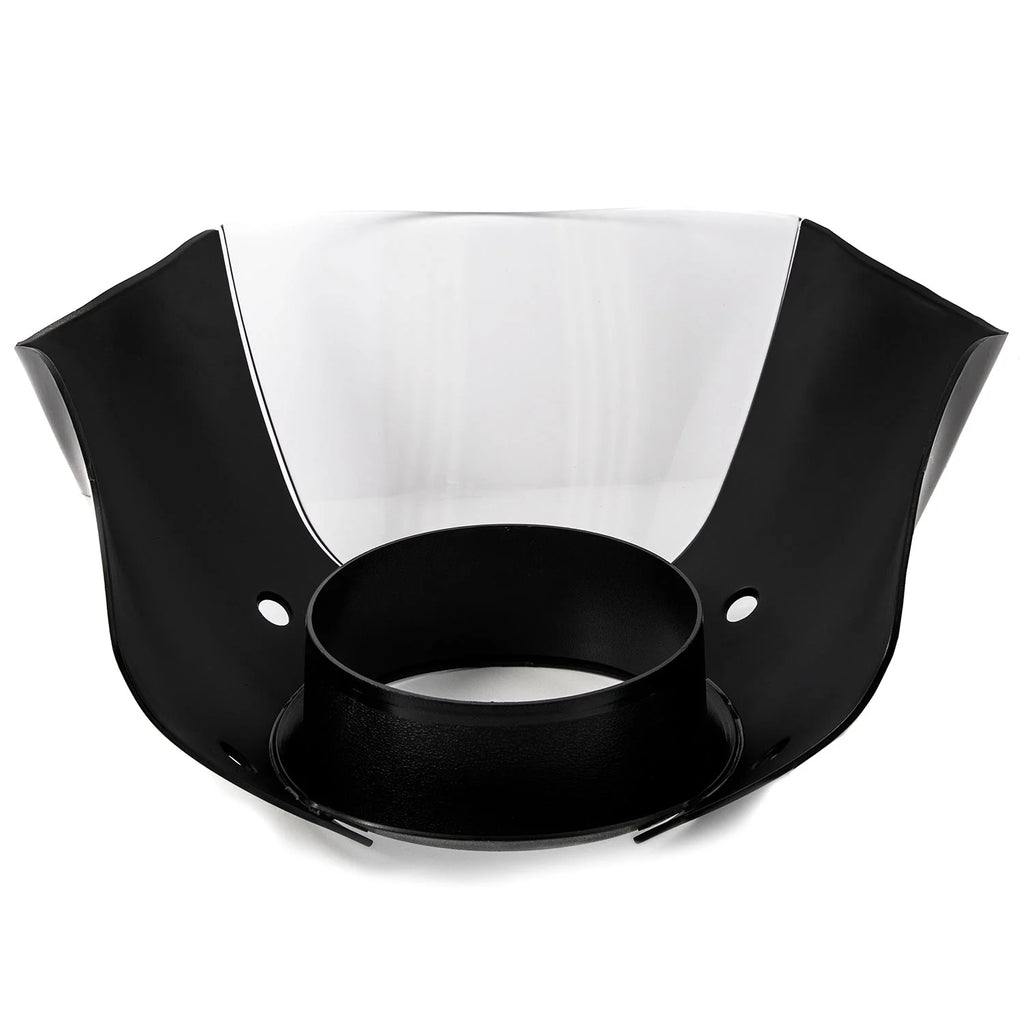 Black & Clear Quarter Fairing Windshield Kit with Fork Mounting Hardware C5576