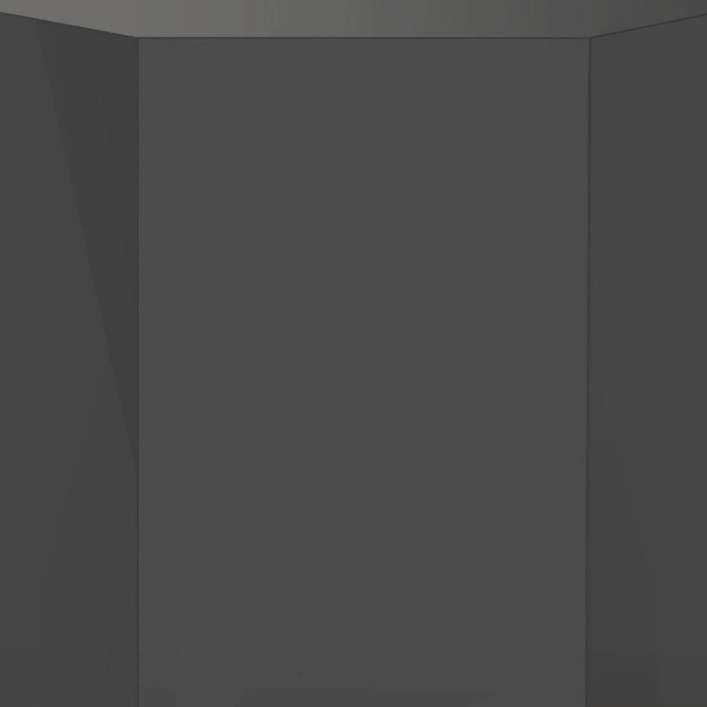 13 Inch Hexagonal Gray Side End Table C807