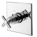 Gloss Black Thermostatic Trim Plate with Handle L4547