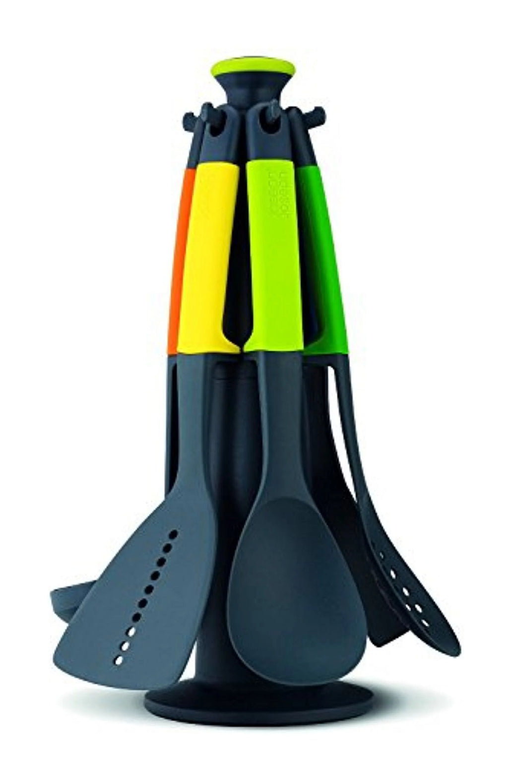 6-piece Nylon Silicone Kitchen Utensil Set with Rotating Storage Stand D465902
