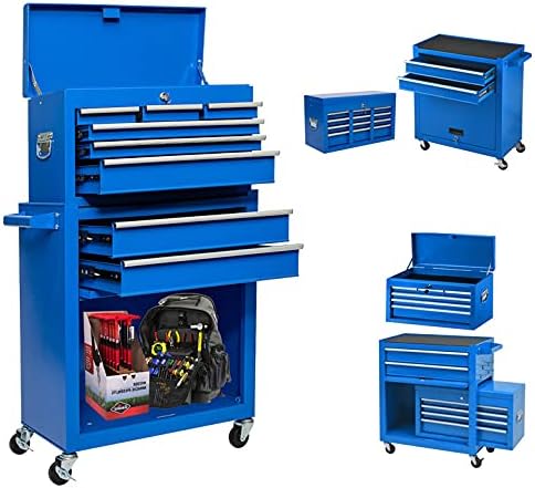 8-Drawer Rolling Tool Chest with Wheels and Drawers Z995