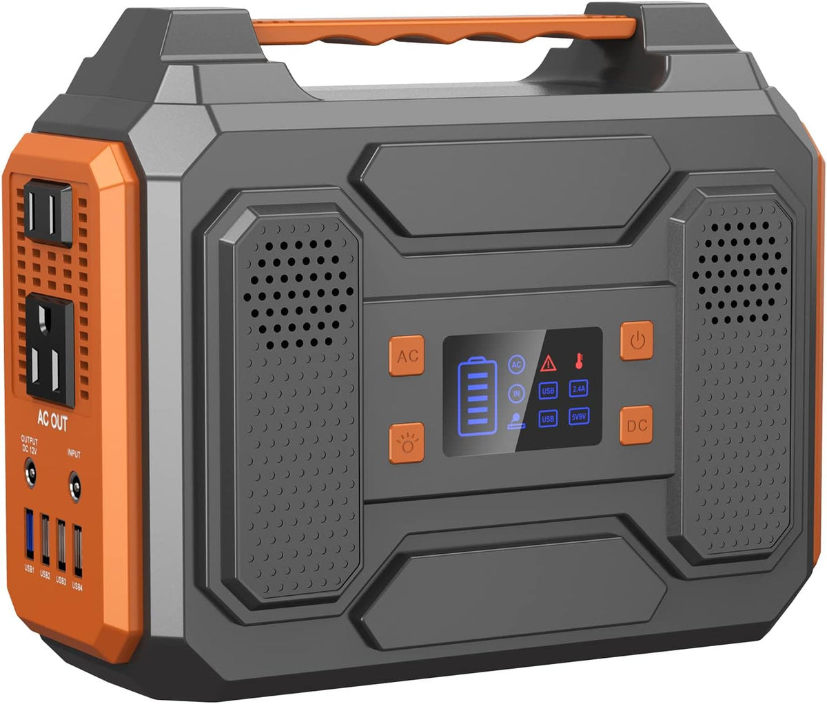 Portable Power Station 300W, 280Wh Lithium Battery Backup Power Source with AC Outlet K99393