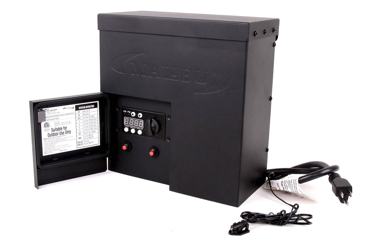 600 Watt Power Pack with Sensor Photo Cell and Weather Shield for Low Voltage Landscape Lighting P8223