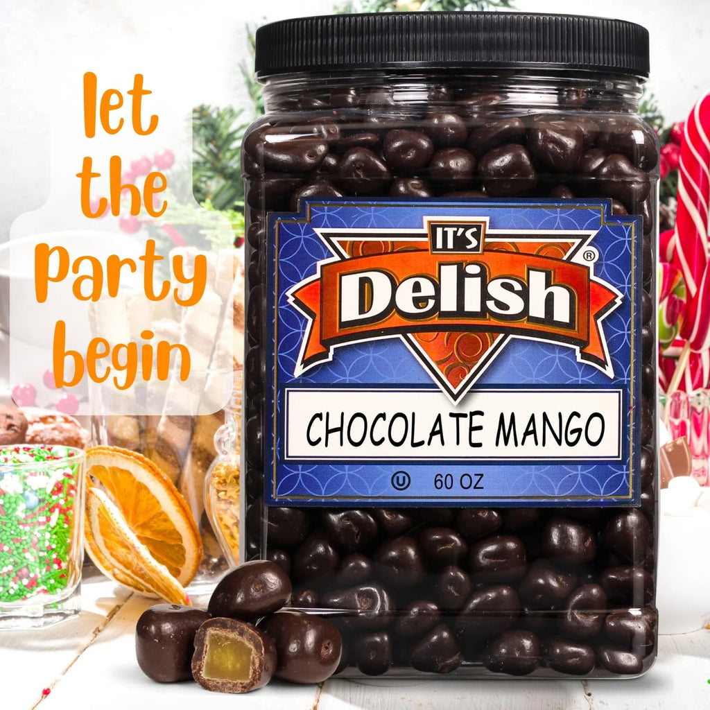 Dark Chocolate Covered Dried Mango 60 OZ Vegan Non-Dairy Kosher Q815028