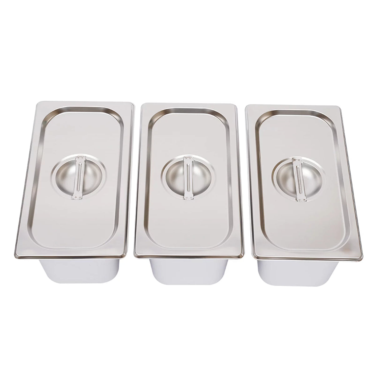 7L Stainless Steel 3 Pan Electric Food Warmer O483126