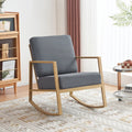 Gray Upholstered Rocking Chair B615