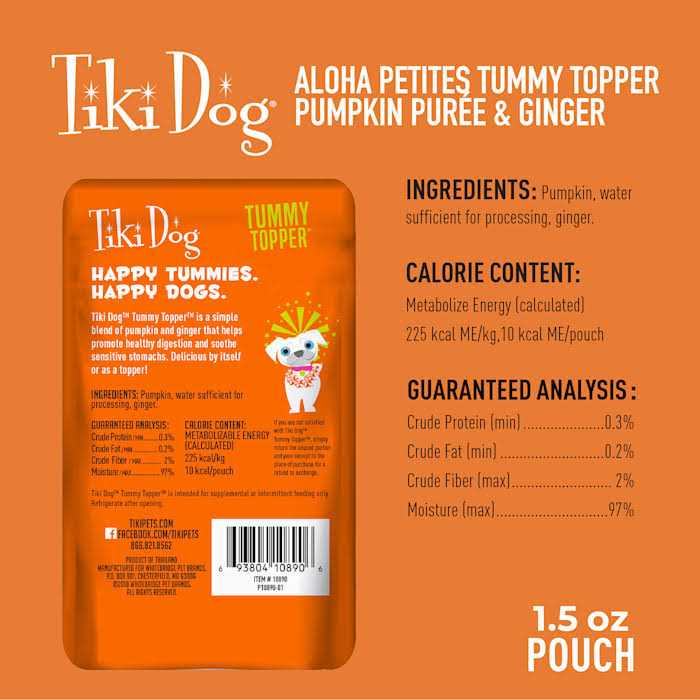 Pumpkin Ginger Dog Food Topper T16246