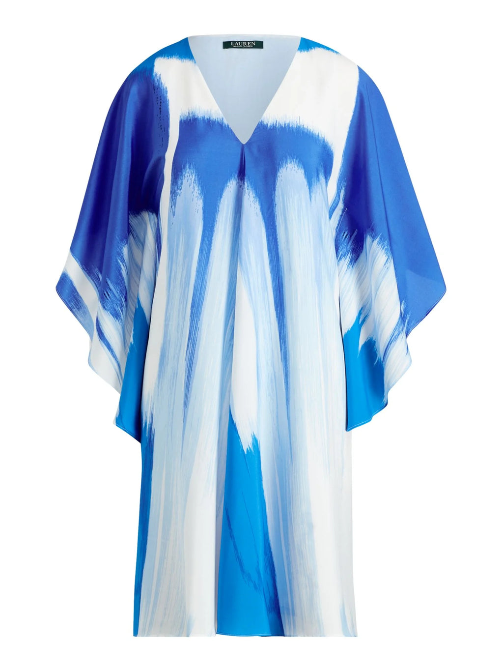 Blue Bell Sleeve V Neck Trapeze Dress F266
