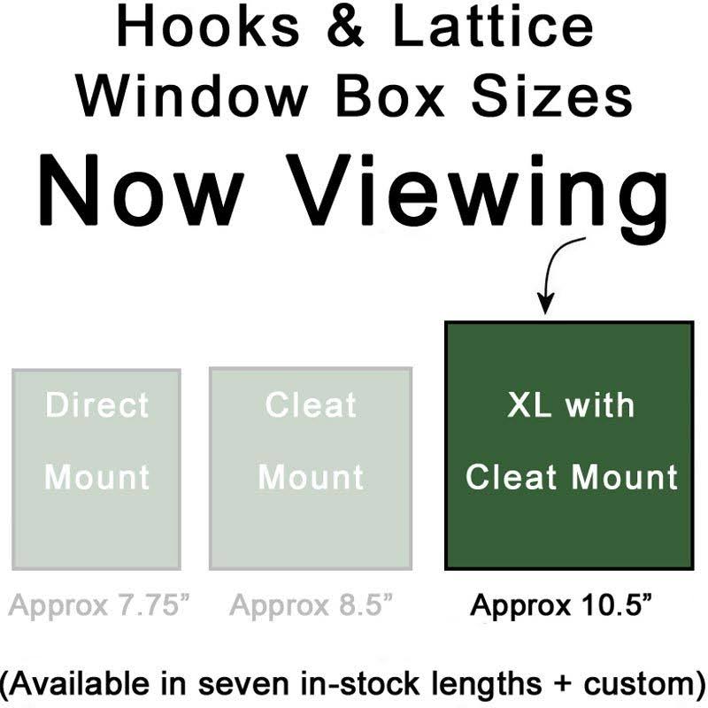 XL Catalina Window Box with Cleat Mounting System M385