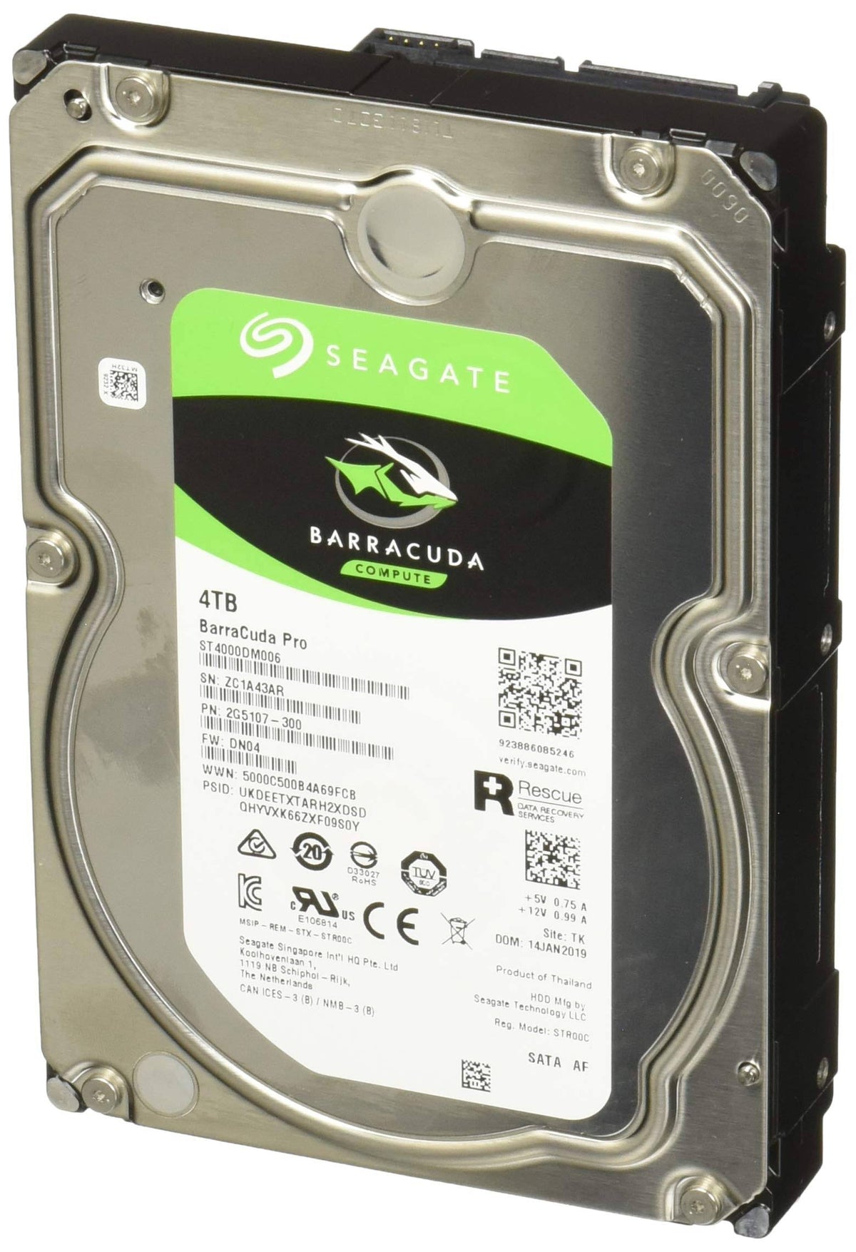4 TB Internal HDD SATA 6Gb/s 7,200 rpm D703351