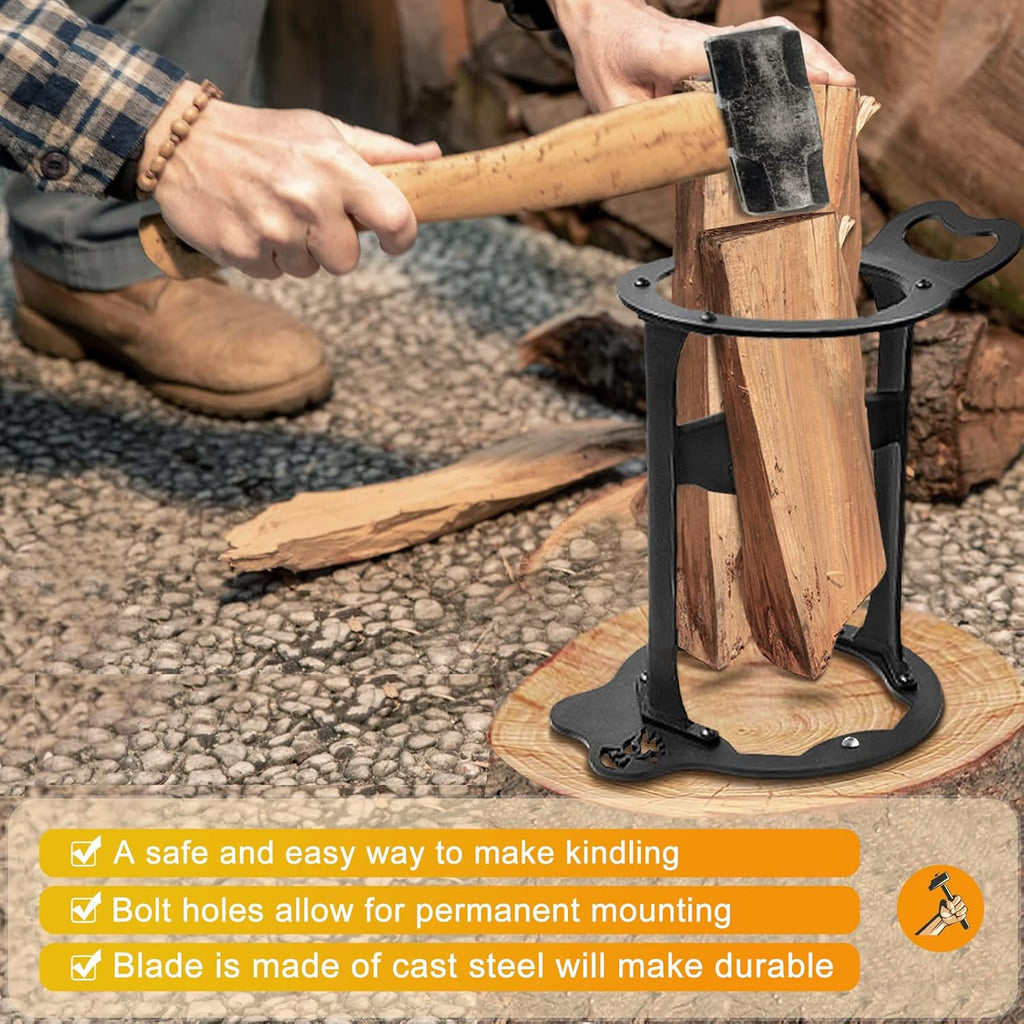 Manual Wood Splitter with High-Carbon Steel Stand X7108