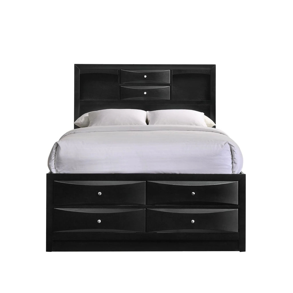 Black King Storage Bed J431374