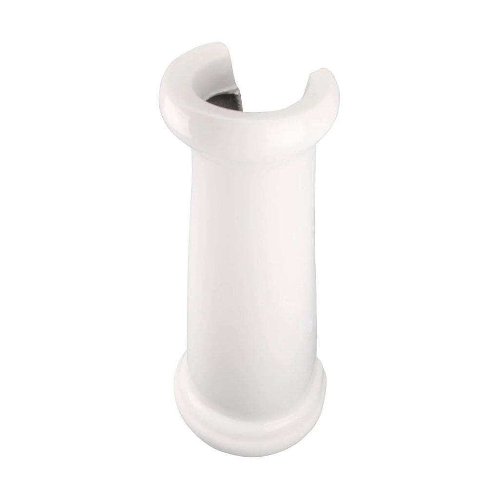 White China Pedestal Sink with Overflow F30439